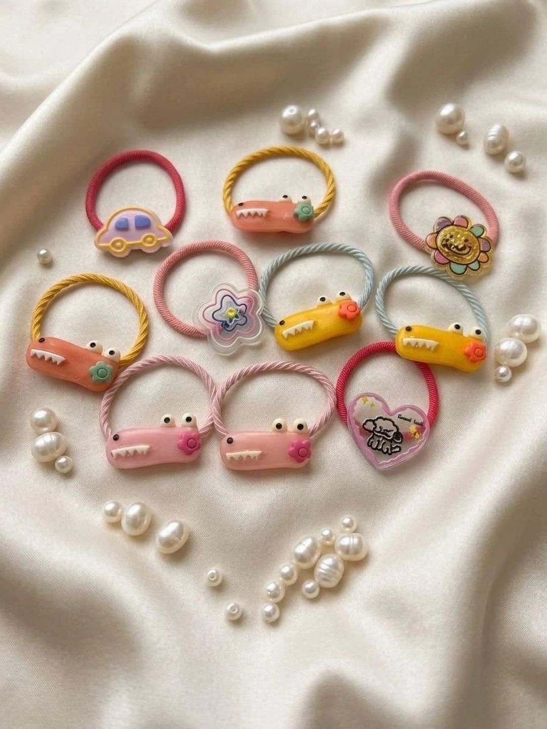 Radhya Accessories Girls Embellished Ponytail Holders-picture-51