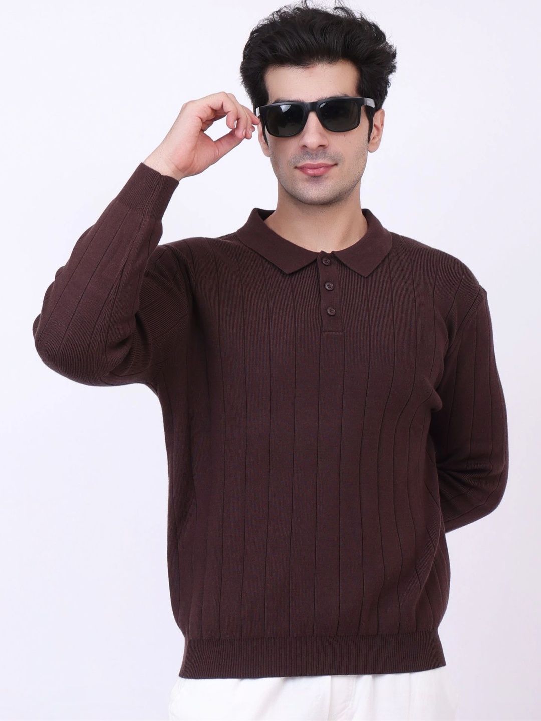 KHASAAB STYLE Men Ribbed Pullover-picture-43