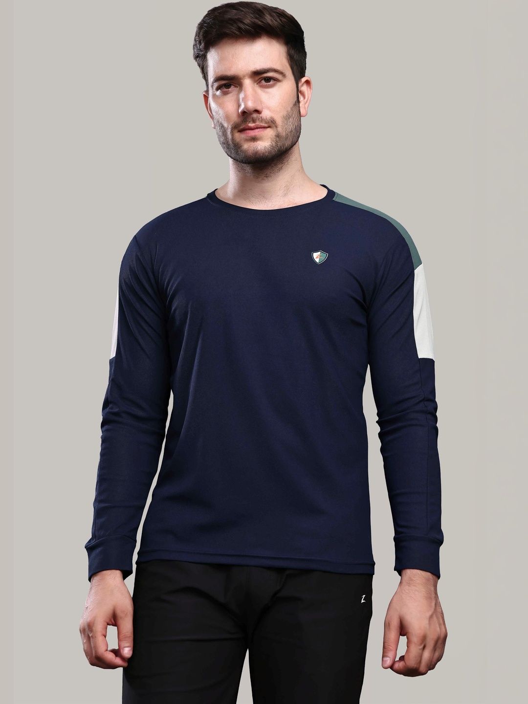 Z Zagros Men Colourblocked T-shirt-picture-13