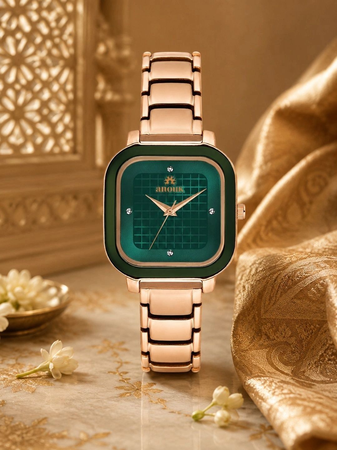 Anouk Women Brass Dial & Bracelet Style Straps Analogue Watch ANW-056-GR-image-48