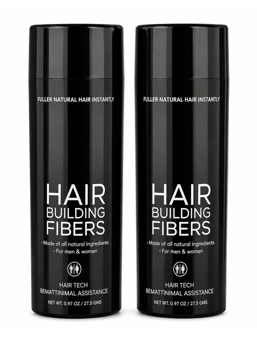 gleam soul Set Of 2 Hair Builder Fiber - 27.5 g Each - Black-picture-21