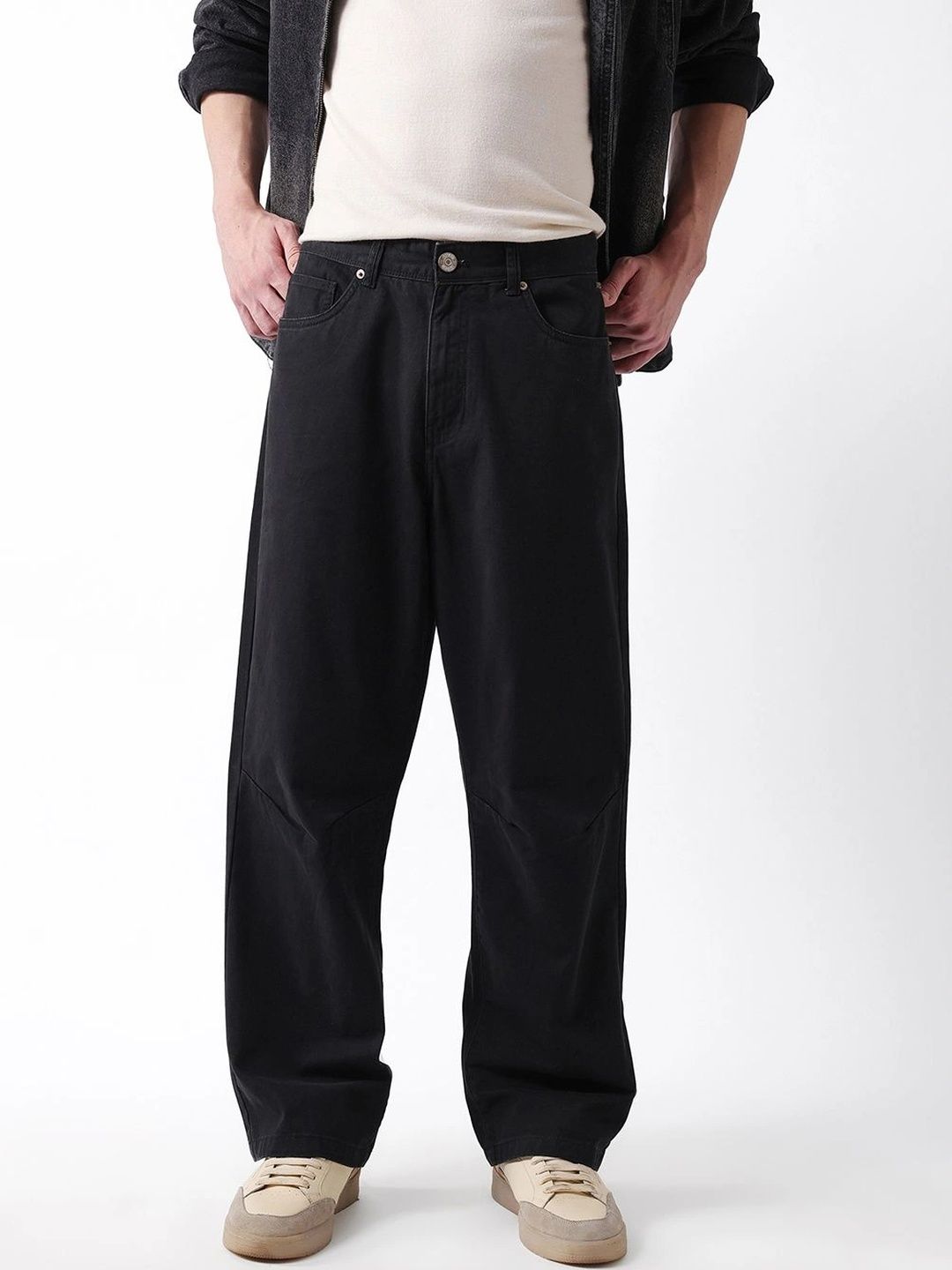 THE BEAR HOUSE Men Loose Fit Trousers-picture-46