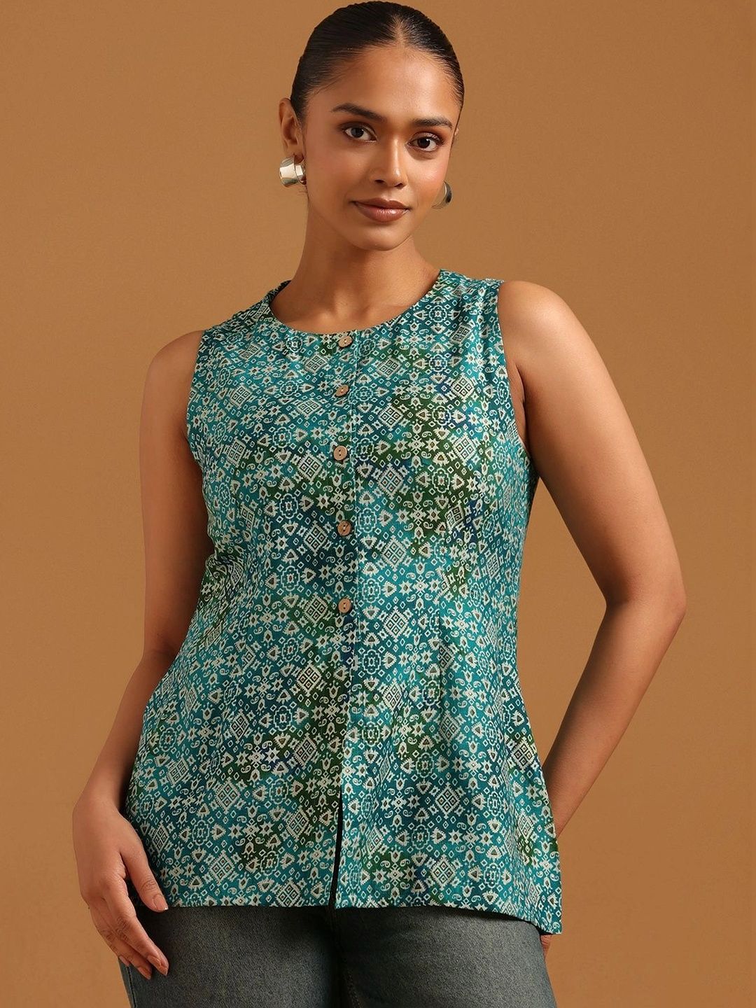 Soch Viscose Rayon Printed Ethnic Tunic-picture-24