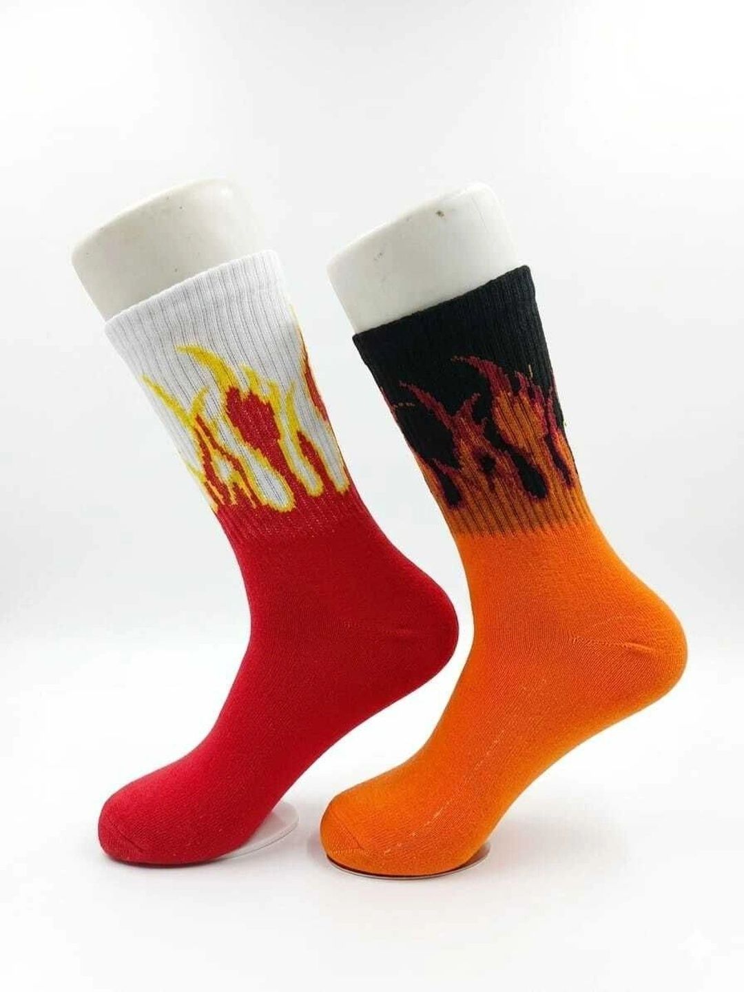 BEAR&BEYOND Men Pack of 2 Cotton Assorted Patterned Calf Length Socks-picture-34