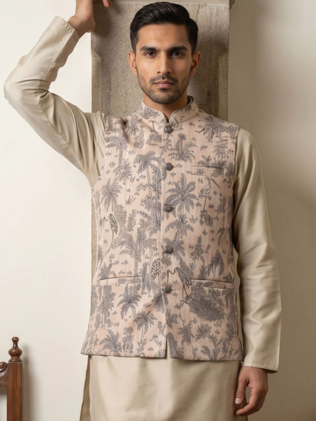 Jompers Printed Nehru Jackets-picture-38