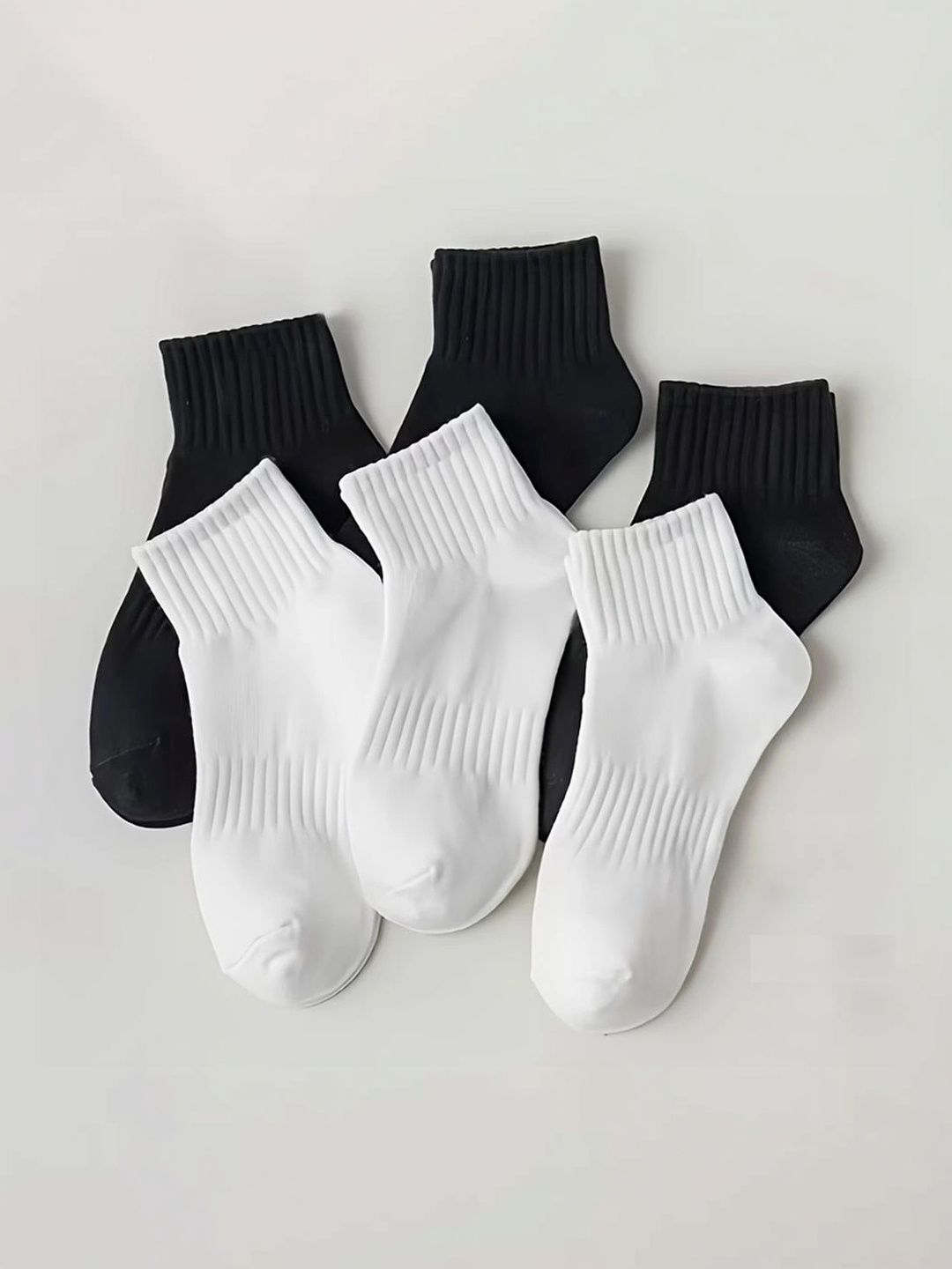 BEAR&BEYOND Men Pack of 6 Cotton Assorted Above Ankle Socks-picture-21