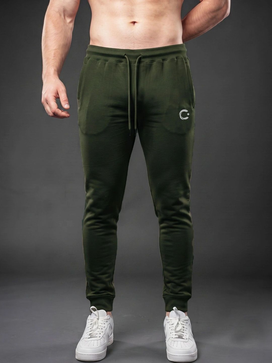 T.T. Men Regular Fit Brand Logo Training Joggers-picture-12
