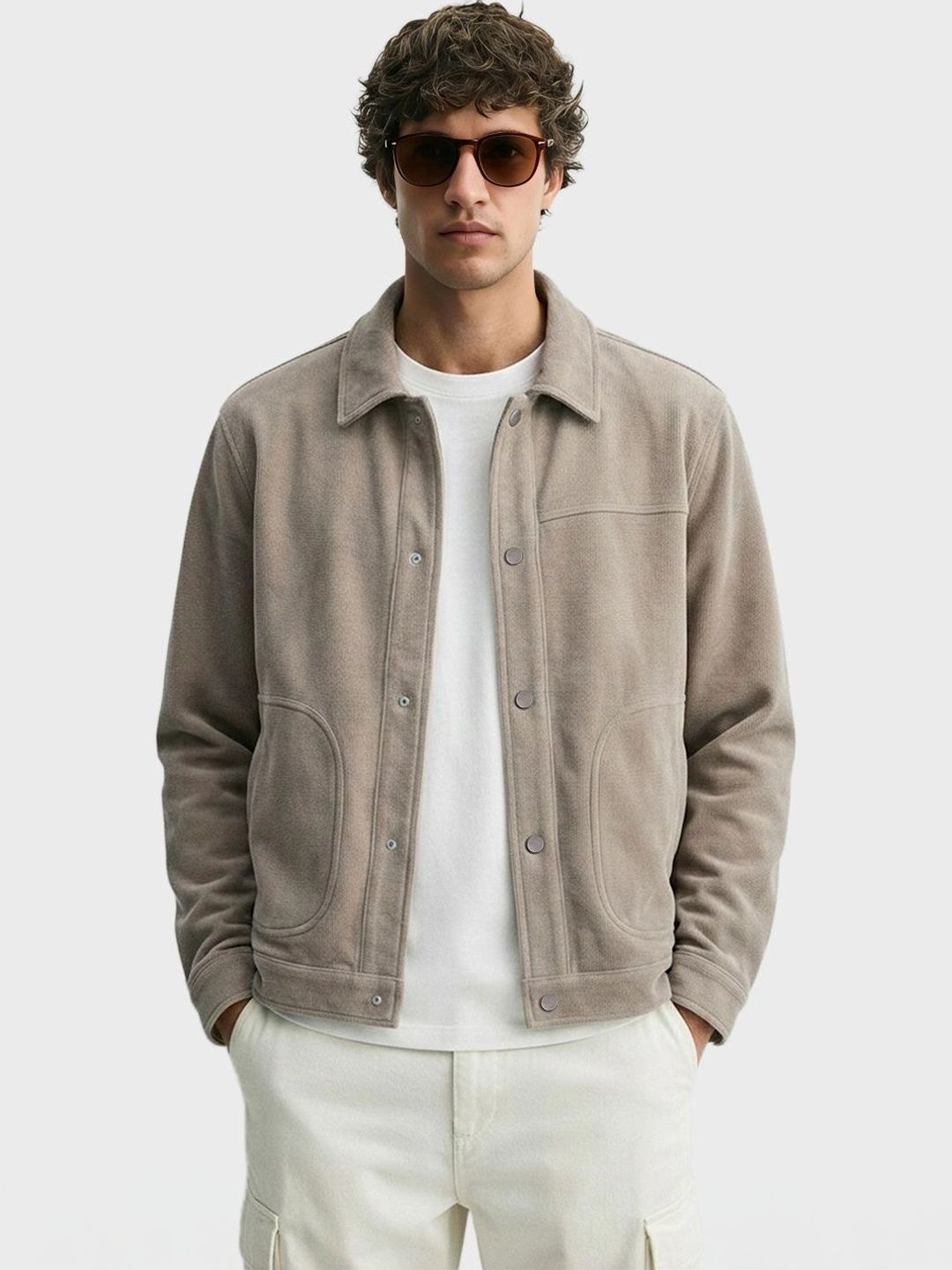 The Indian Garage Co Men Open Front Jacket-picture-26