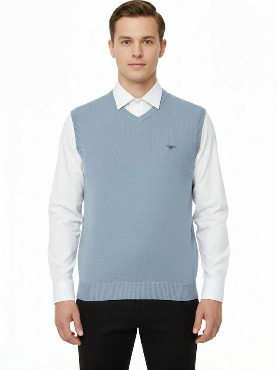 VOMAZO Men Woollen Sweater Vest-picture-19