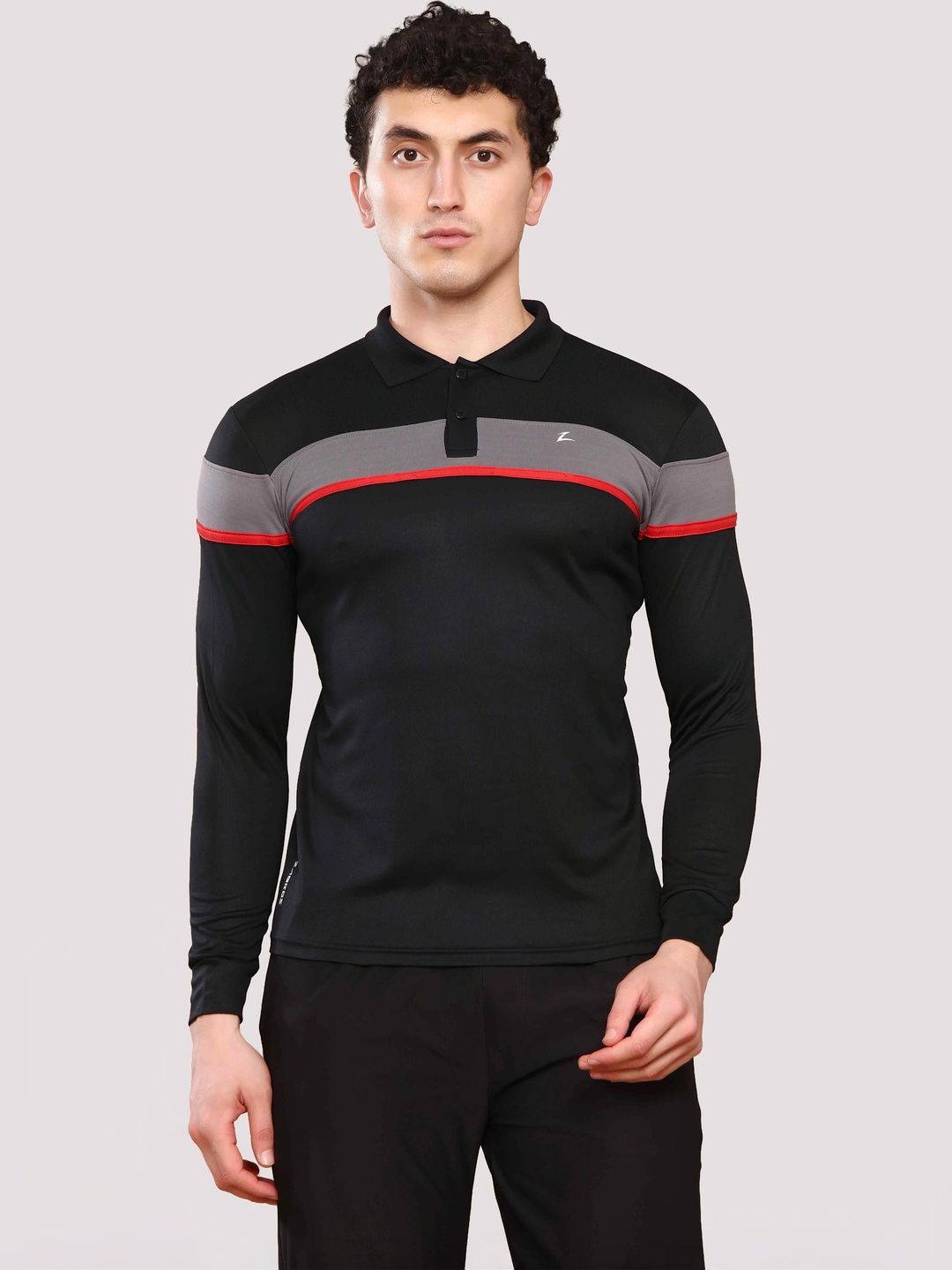 Z Zagros Men Colourblocked Polo Collar T-shirt-picture-22