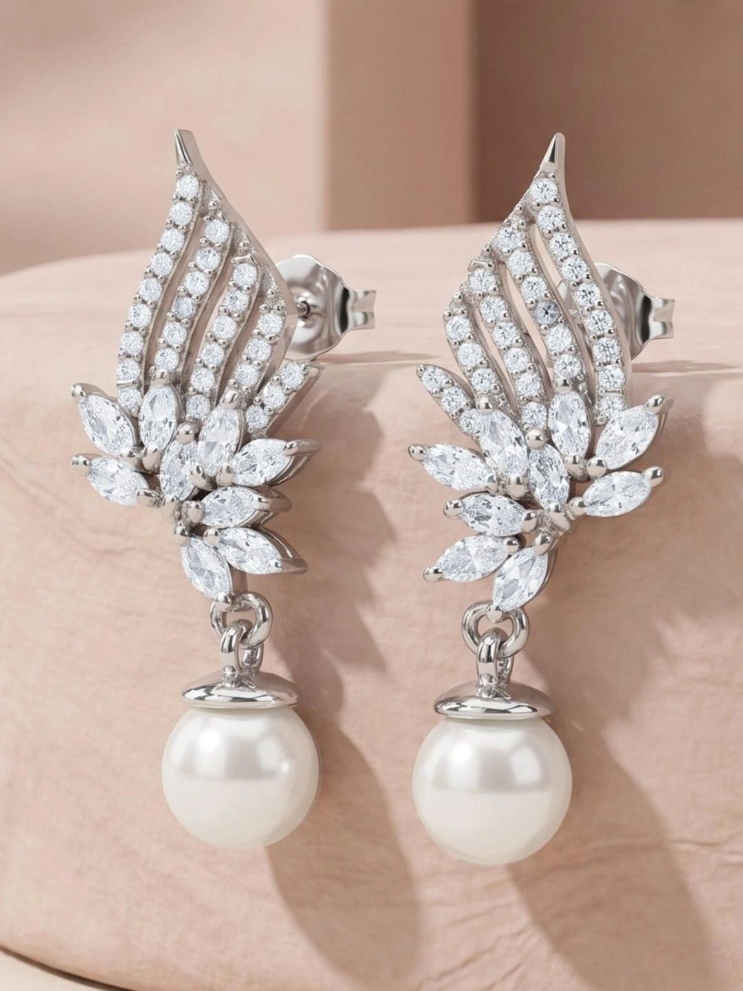 GIVA Leaf Shaped Drop Earrings-image-48
