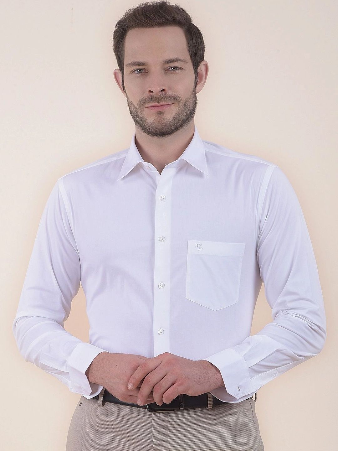 Cantabil Men Slim Fit Formal Shirt-image-48