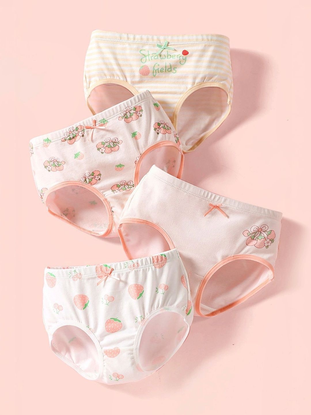 FOREVER FRIDAY Girls Printed Cotton Basic Briefs-picture-32