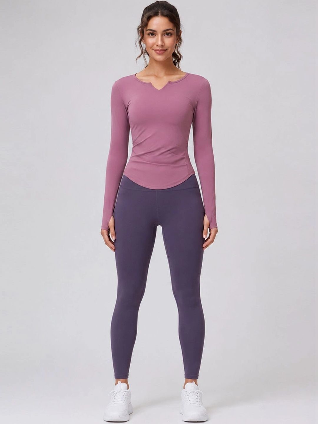 StyleCast Flex Solid T-shirt with Leggings-picture-18