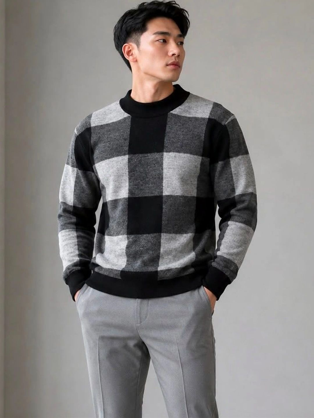 Moda Rapido Men Checked Pullover-picture-37