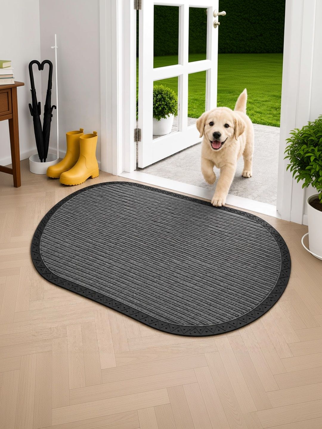 Ultica Fab Grey Coir Anti-Skid Doormats-picture-27