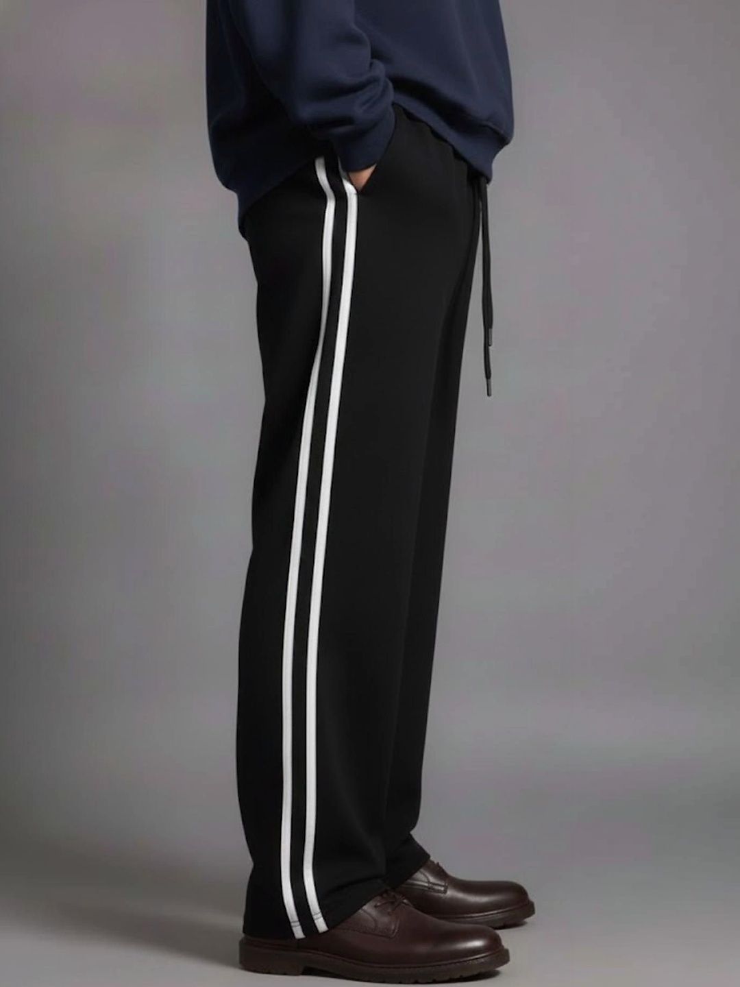 PROGENY Men Regular Fit Striped Joggers-picture-40