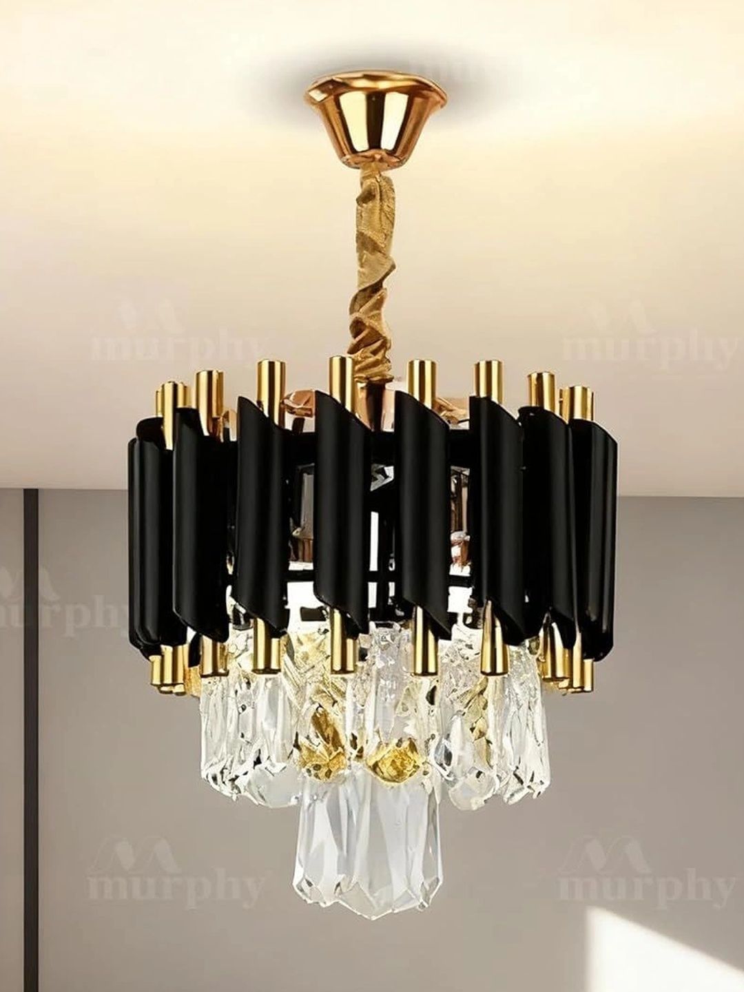 Murphy Black Aluminium Contemporary Ceiling Lamp-image-49