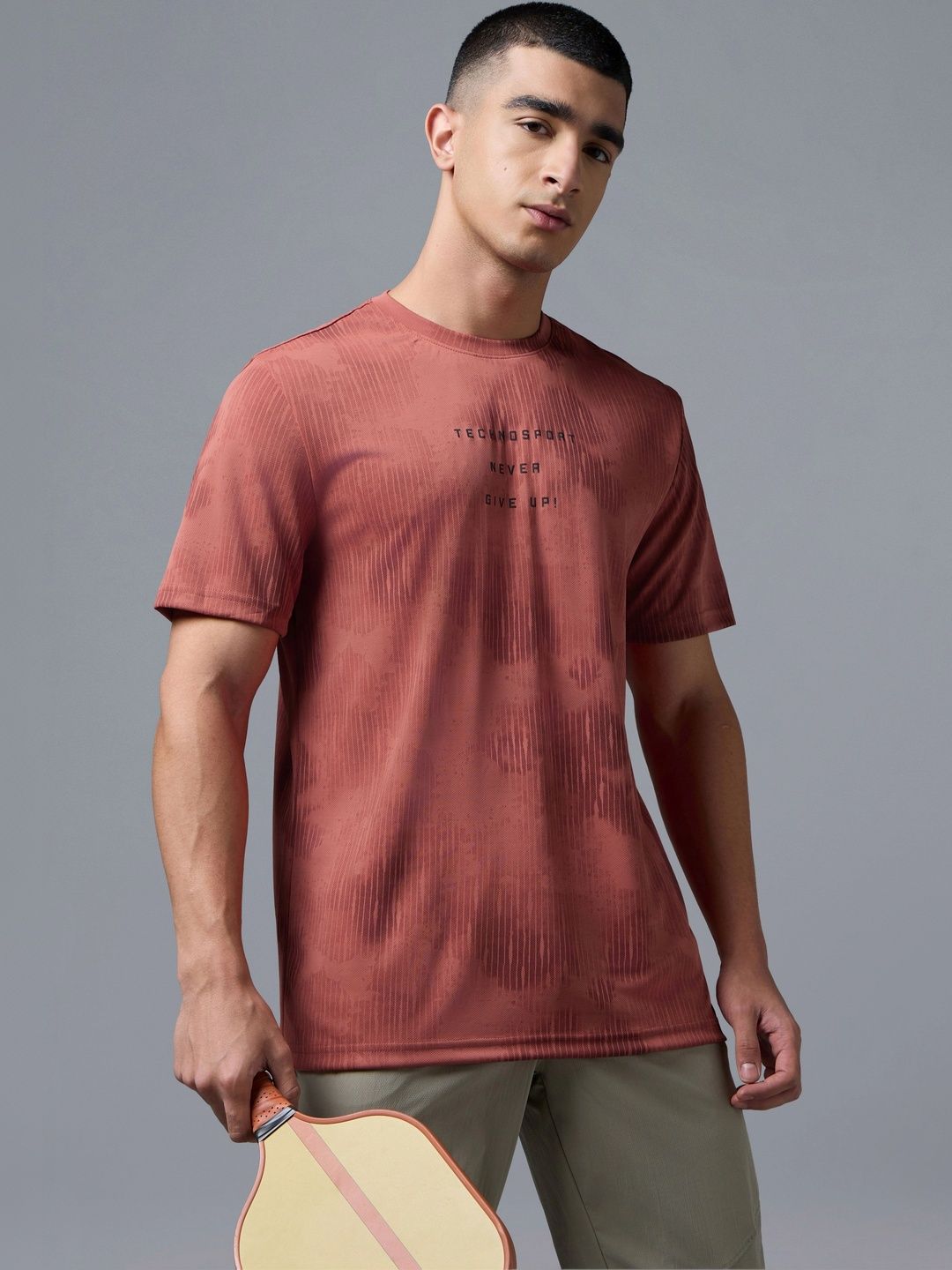 Technosport Men Typography Slim Fit T-shirt-picture-32