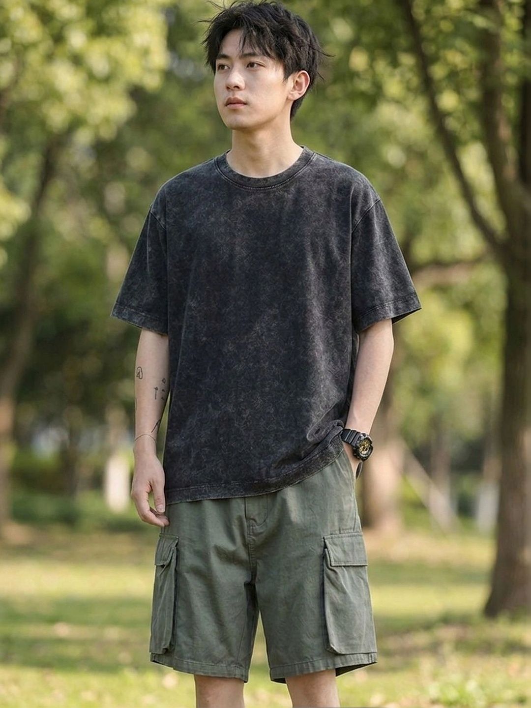 Suo Men Cargo Shorts-picture-10