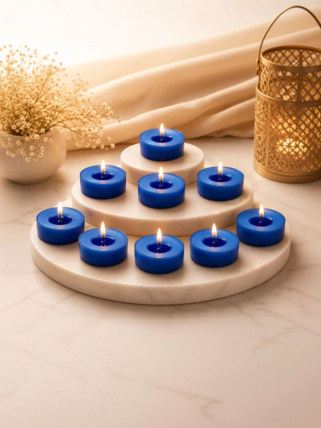 Smart Garden Blue Tea Light Candle-image-6
