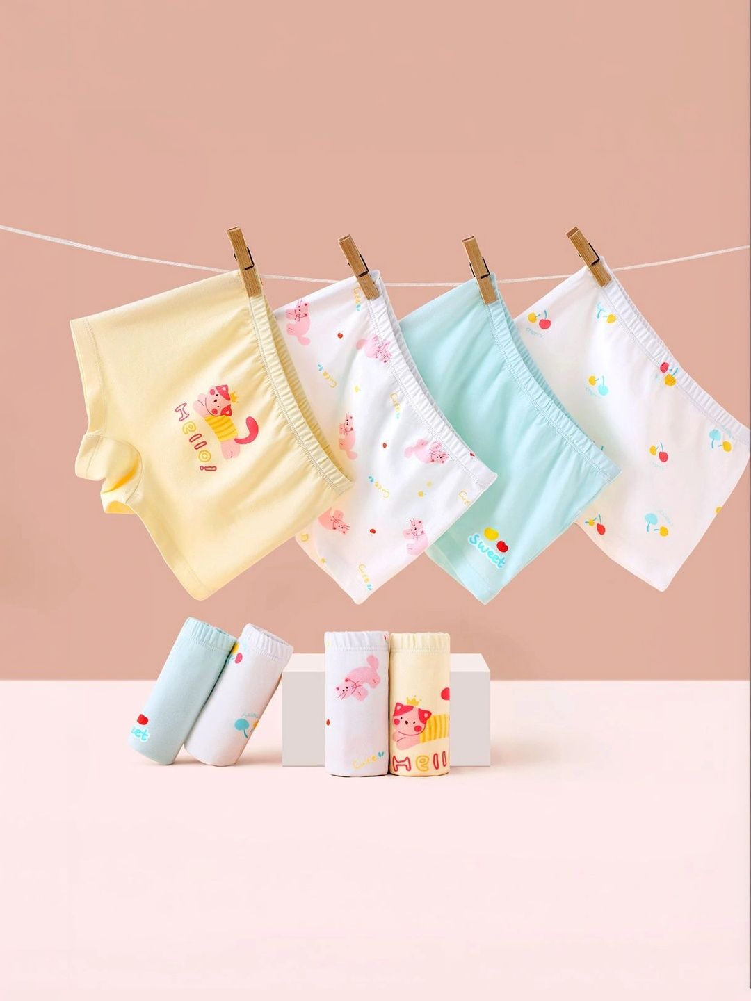FOREVER FRIDAY Girls Printed Cotton Boy Shorts-picture-22