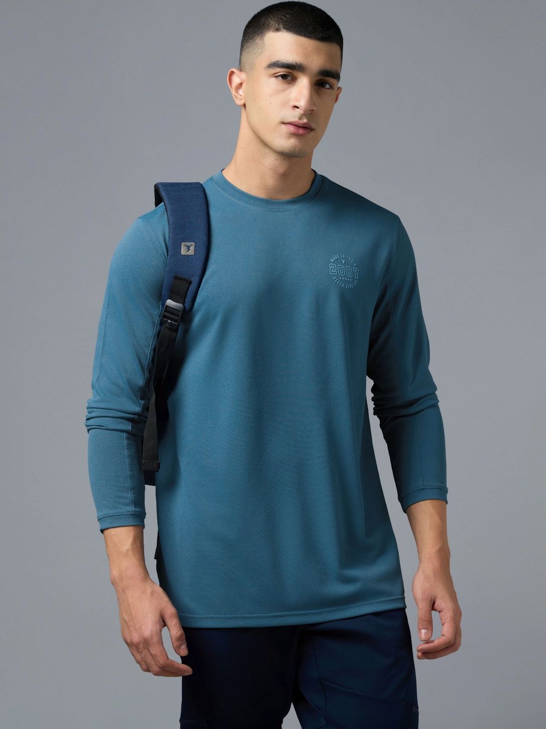 Technosport Men Brand Logo Slim Fit T-shirt-picture-16