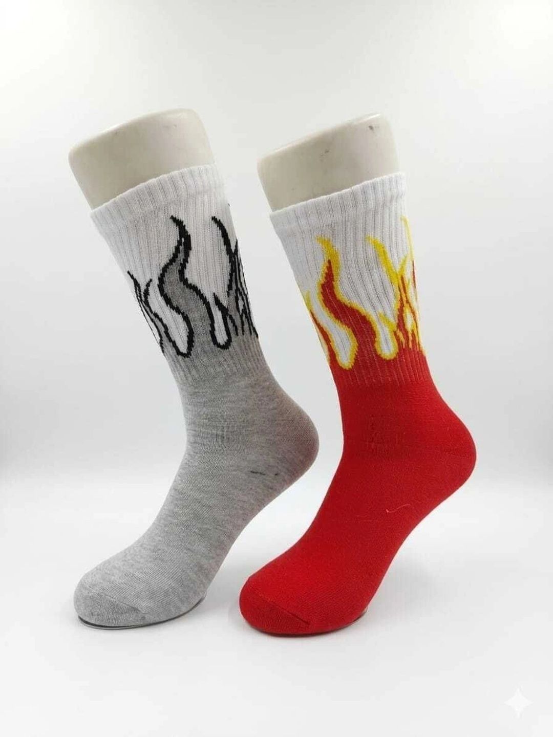 BEAR&BEYOND Men Pack of 2 Cotton Assorted Patterned Calf Length Socks-picture-35