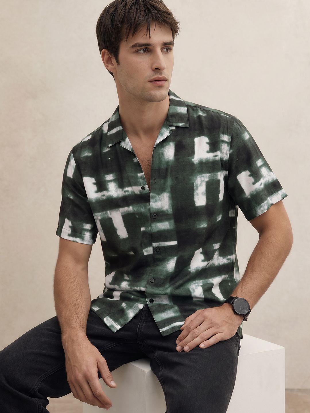 THE SHIRT CODE Printed Casual Shirt-picture-14