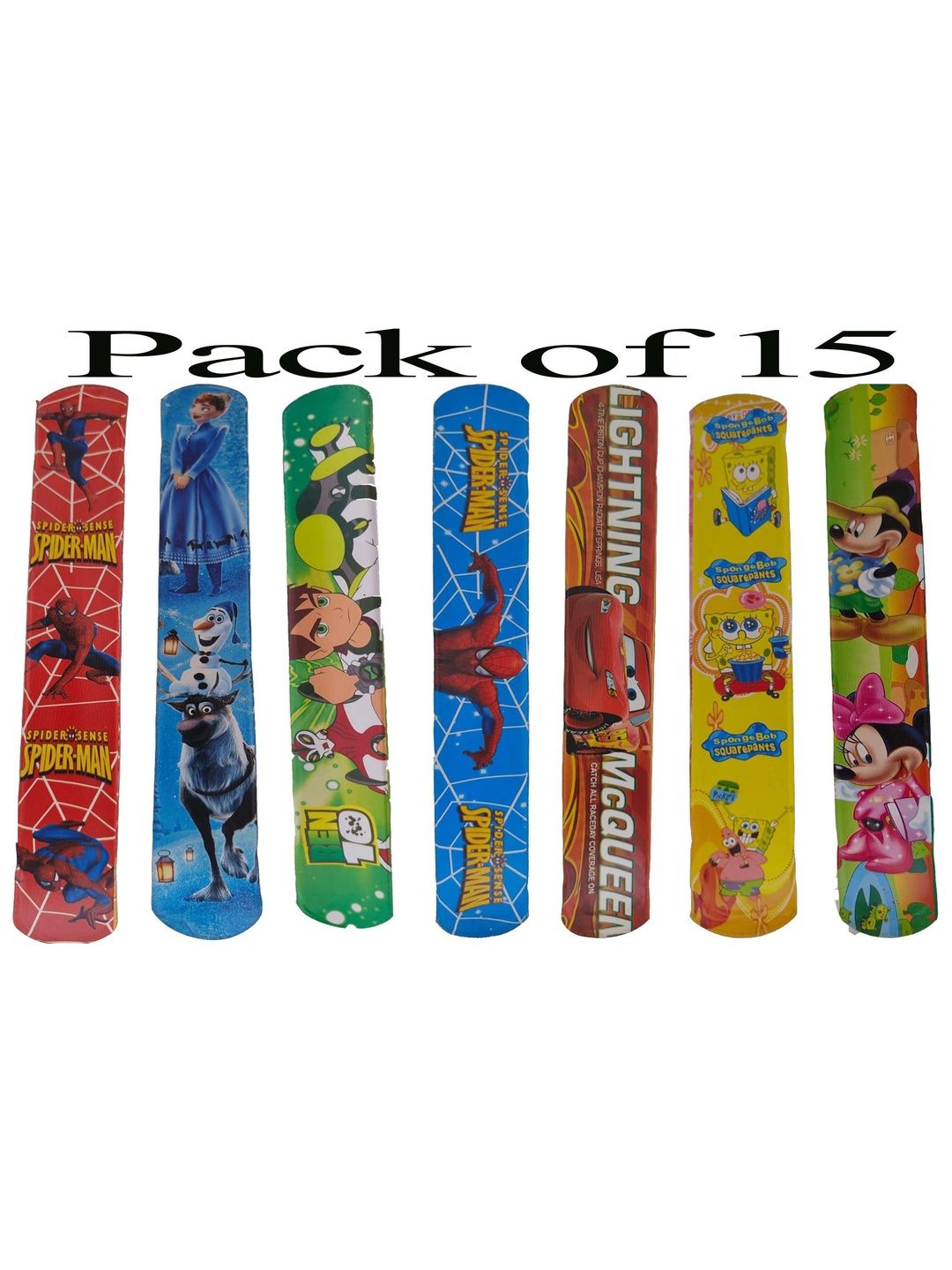 NICE LIFE COLLECTIONS Kids Pack Of 15 Printed Silicone Wristbands-picture-15