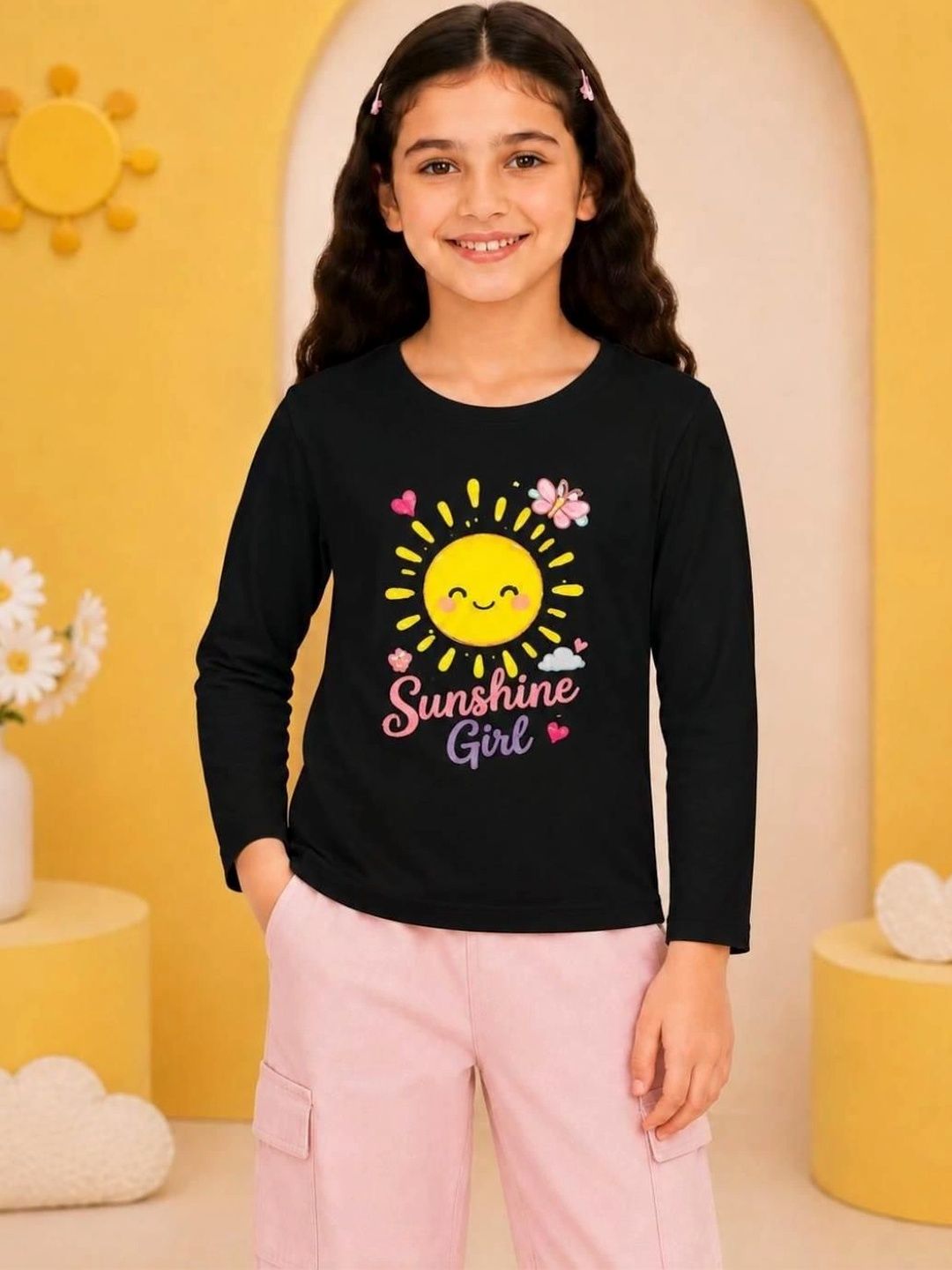 NUSYL Girls Printed T-shirt-picture-17