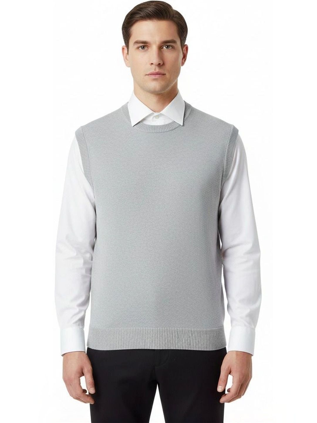 VOMAZO Men Woollen Sweater Vest-picture-50