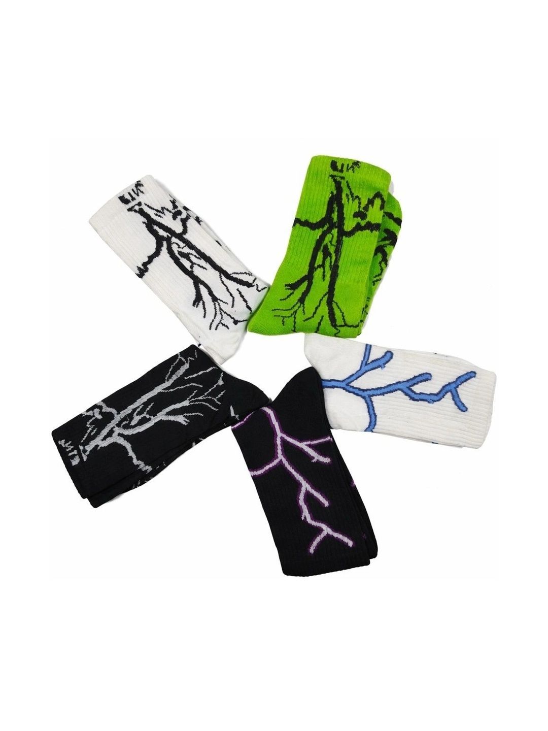 BEAR&BEYOND Men Pack of 5 Cotton Assorted Patterned Above Ankle Socks-picture-28