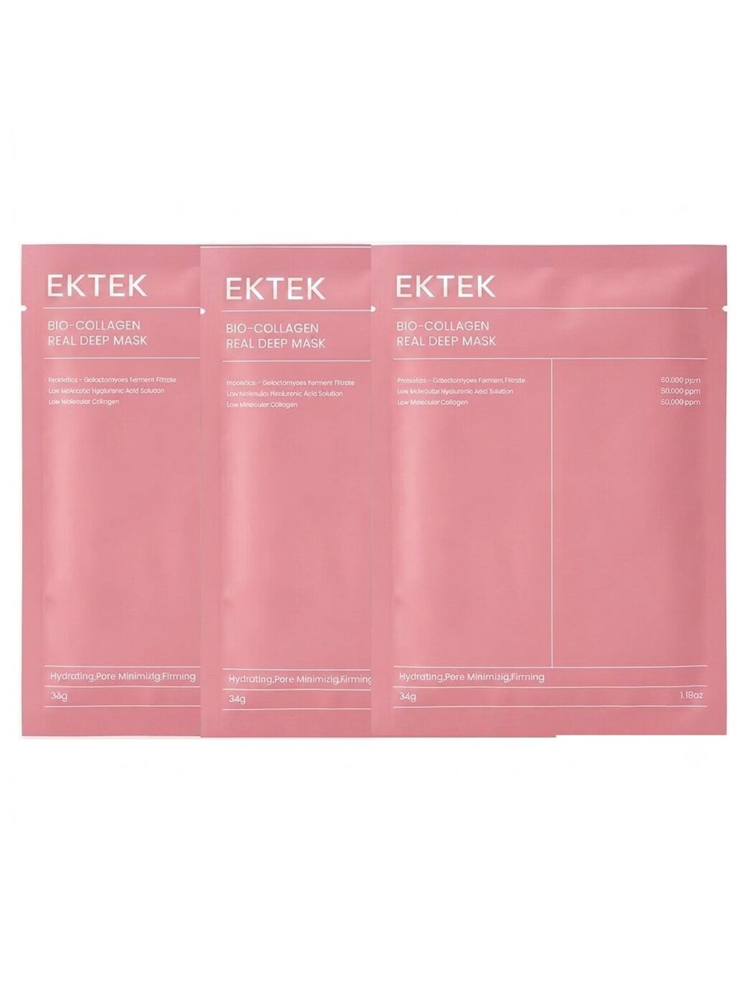 ektek Set Of 3 Bio Collagen Real Deep Mask - 34 g Each-picture-0