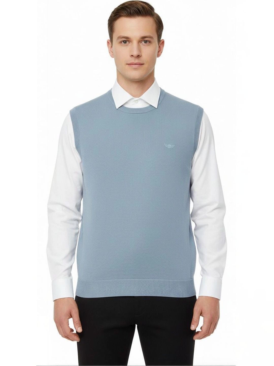 VOMAZO Men Woollen Sweater Vest-picture-25