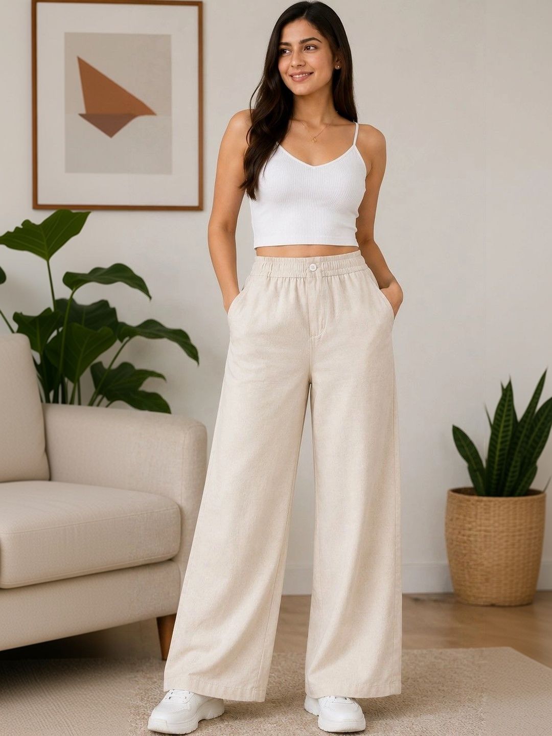 BURIANBERRY Women Relaxed High-Rise Pleated Trousers-picture-25