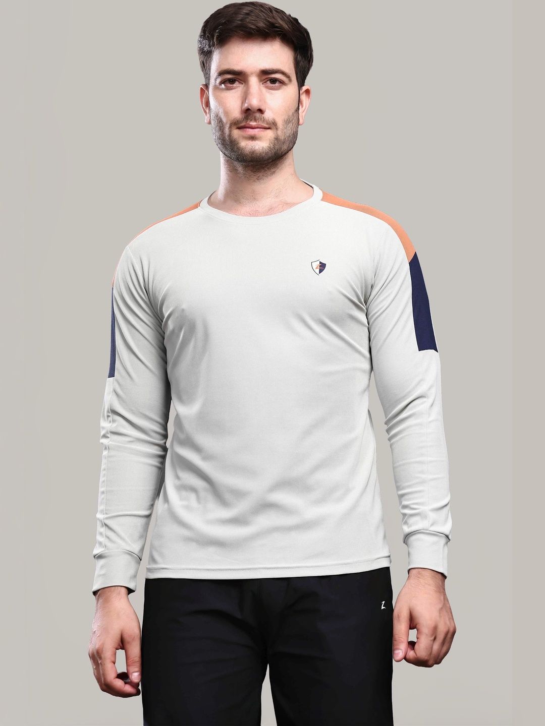 Z Zagros Men Colourblocked T-shirt-picture-10