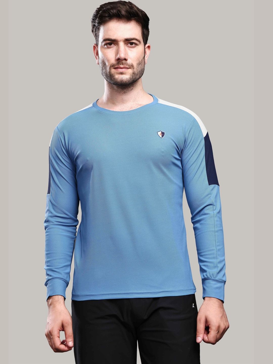 Z Zagros Men Colourblocked T-shirt-picture-55