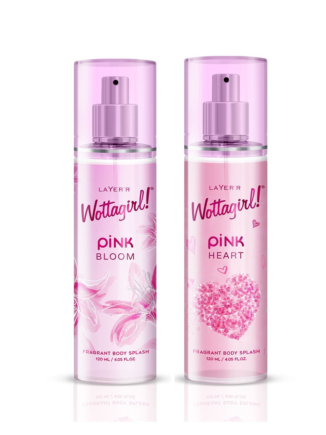 LAYER'R WOTTAGIRL! Set Of 2 Pink Bloom & Pink Heart Body Mist - 120 ml Each-picture-30
