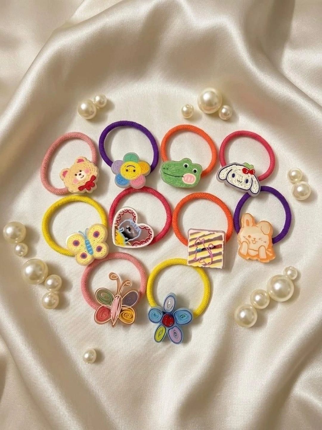 Radhya Accessories Girls Embellished Ponytail Holders-picture-17