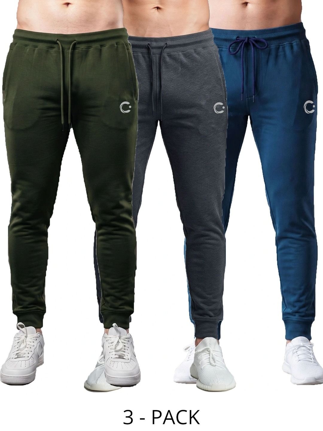 T.T. Men Pack of 3 Regular Fit Training Joggers-picture-36