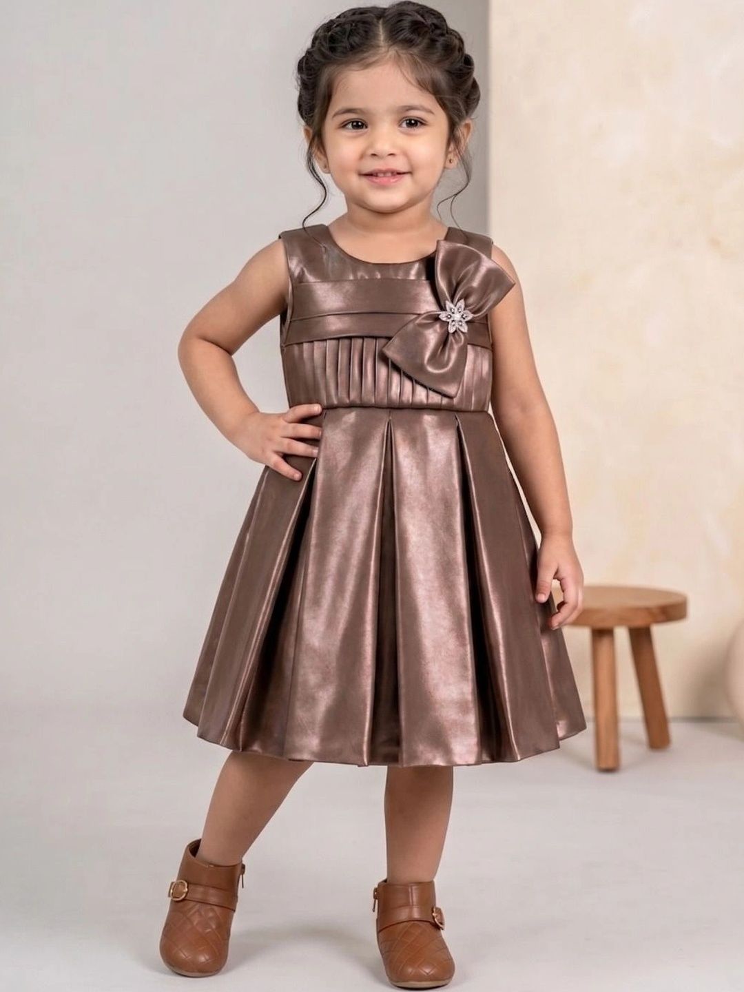 Blabber Applique Fit & Flare Dress-image-4