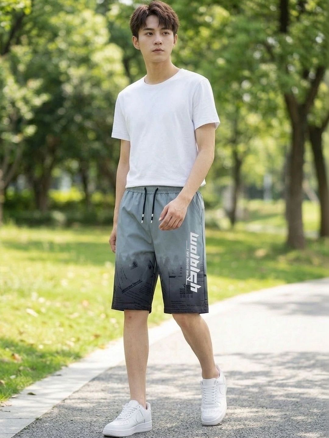 Suo Men Printed Shorts-picture-48