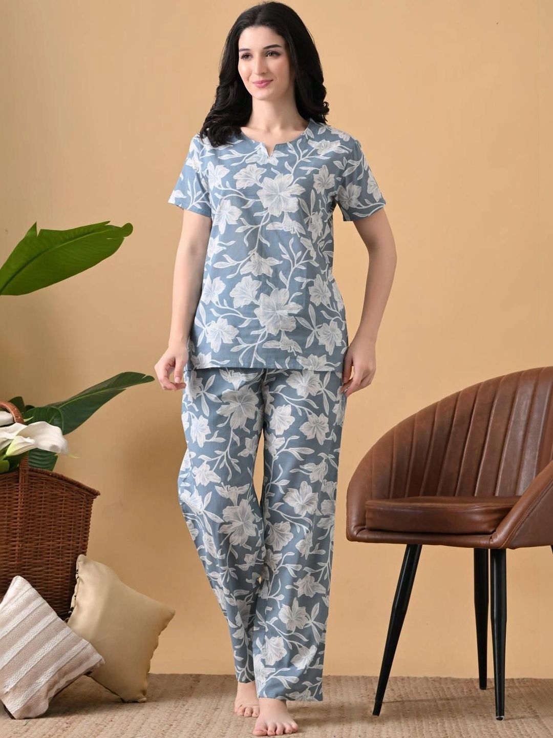 Lenissa Women Printed Night suit-picture-1