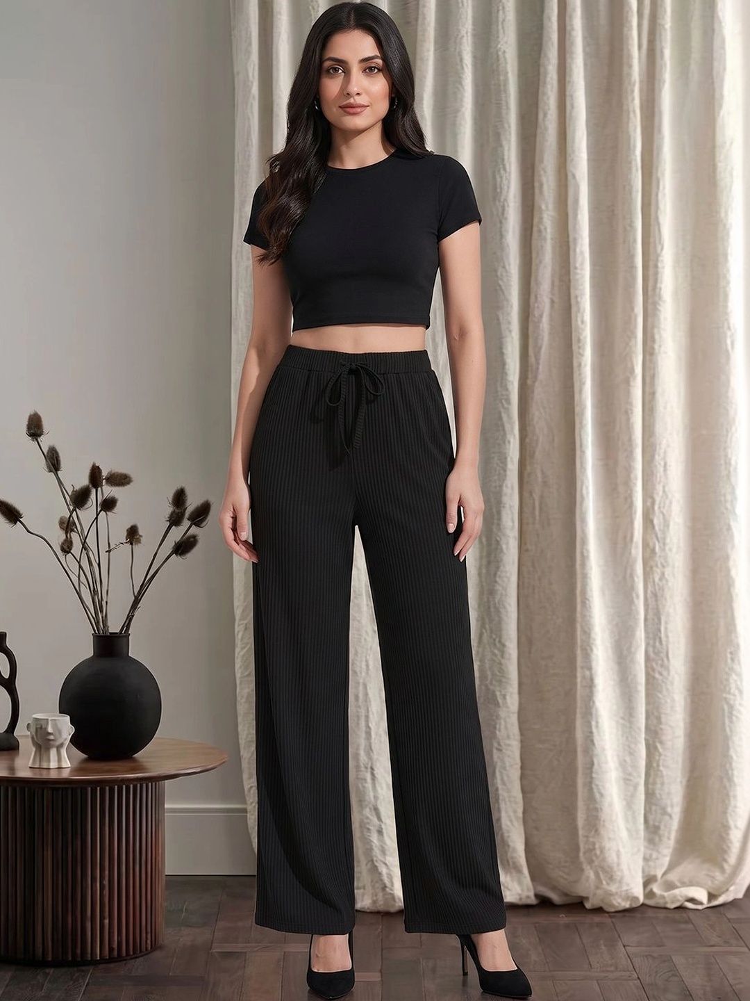 Moda Rapido Women Comfort High-Rise Trousers-picture-21