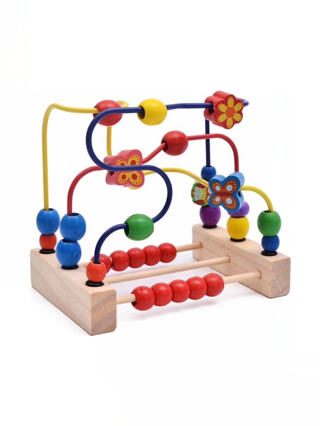 Little Mind Kids Wooden Wire Beads & Counting Abacus Maze Toy-picture-20