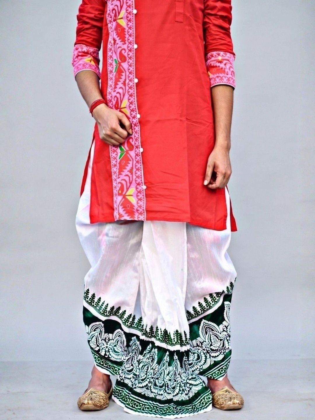 GOURI COLLECTIONS Men Printed Silk Dhoti Dhotis-picture-38