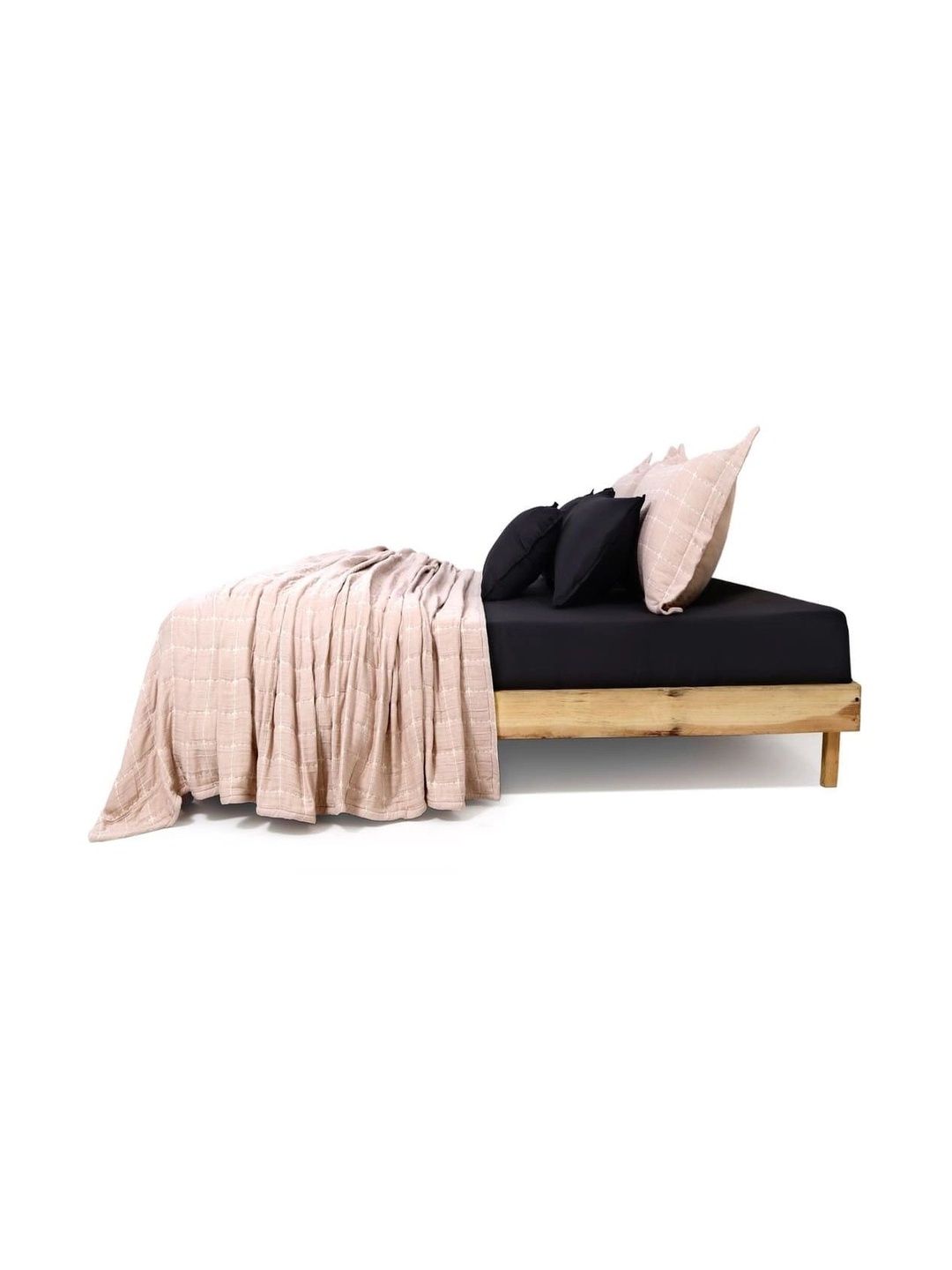 Zarf Peach-Coloured & Cream-Coloured AC Room 300 GSM Dohar-picture-38