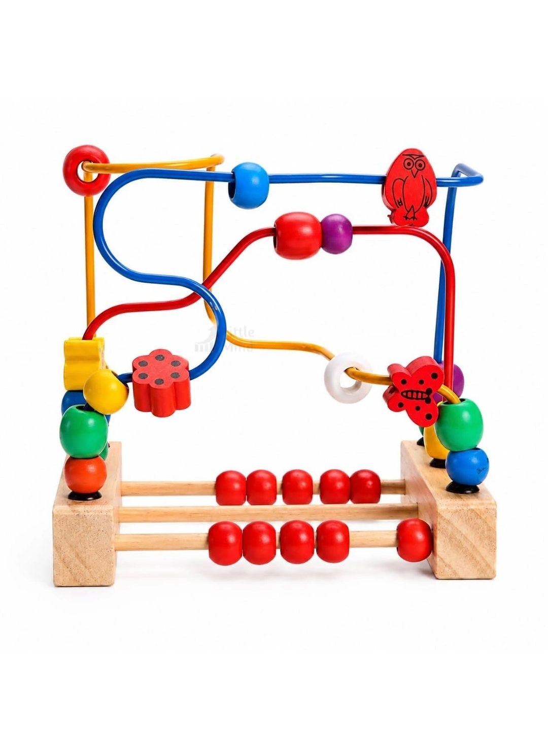 Little Mind Kids Wooden Wire Beads & Counting Abacus Maze Toy-picture-36