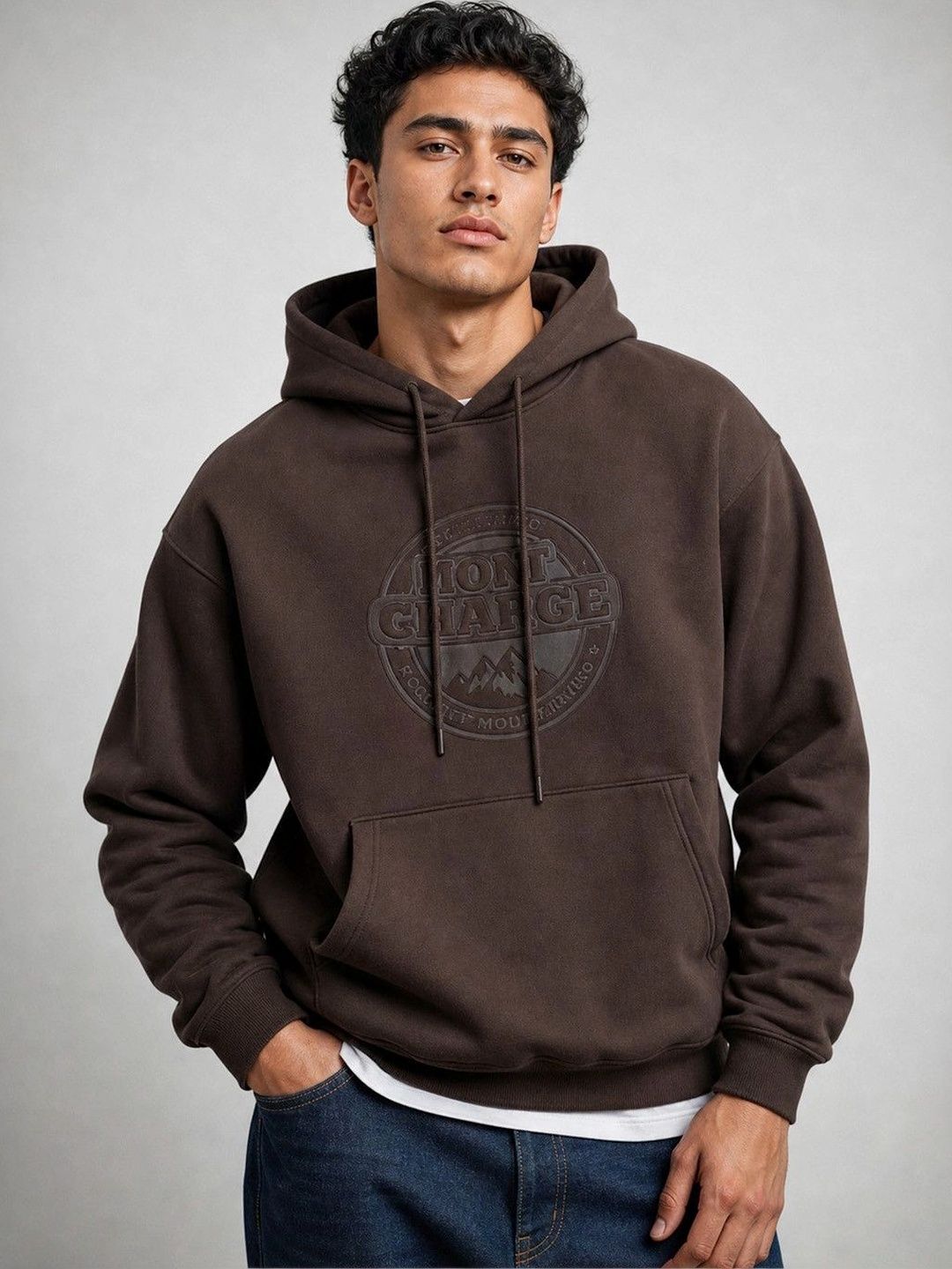 Suo Men Printed Hooded Sweatshirt-picture-22